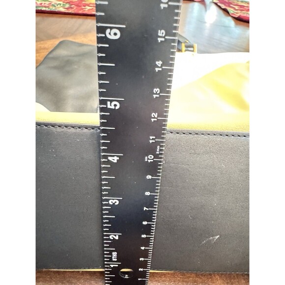 Times Arrow Large Black Gold and White Leather Tote Bag So Many Pockets! NWOT - Picture 5 of 9